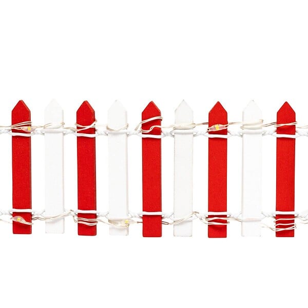 FEERIC LIGHTS & CHRISTMAS - Accessoire village barrière lumineuse 44 LED rouge et blanc - large