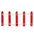 FEERIC LIGHTS & CHRISTMAS - Accessoire village barrière lumineuse 44 LED rouge et blanc - vignette