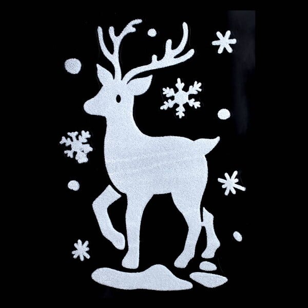FEERIC LIGHTS & CHRISTMAS - Stickers Floquée Personnalisé  28 x 40 cm - large
