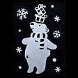 FEERIC LIGHTS & CHRISTMAS - Stickers Floquée Personnalisé  28 x 40 cm - vignette