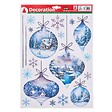 FEERIC LIGHTS & CHRISTMAS - Décovitre blanc paillette argent 29x41cm - vignette
