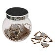 FEERIC LIGHTS & CHRISTMAS - Accessoires bocal forme en bois paillettes argenté - vignette