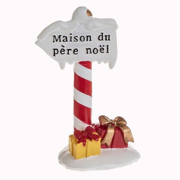 FEERIC LIGHTS & CHRISTMAS - Accessoire village panneau boîte aux lettres assorti - large