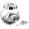 FEERIC LIGHTS & CHRISTMAS - Confettis brillants argents en bocal - vignette