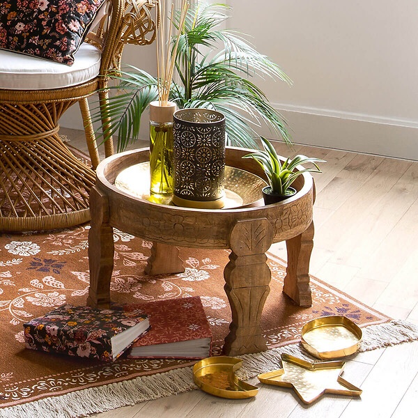 ATMOSPHERA - Table d'appoint "Gypsy" manguier D51cm - large