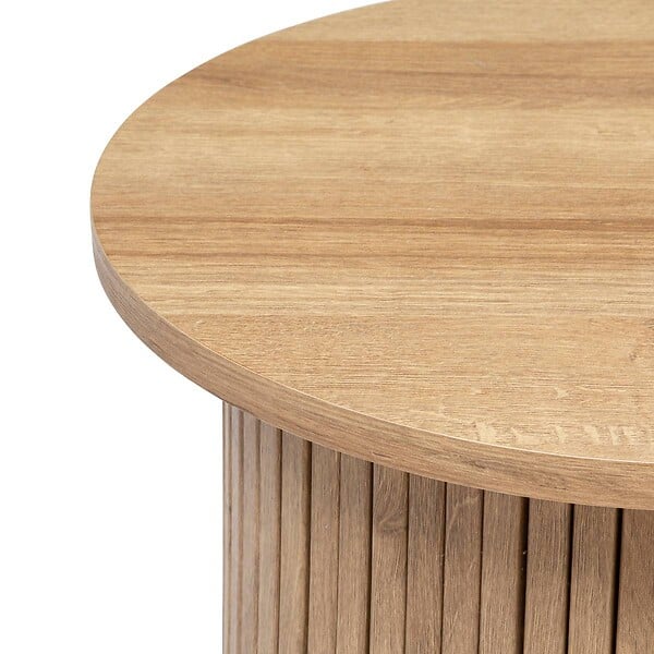 ATMOSPHERA - Table à café "Colva" en placage effet bois D45cm - large