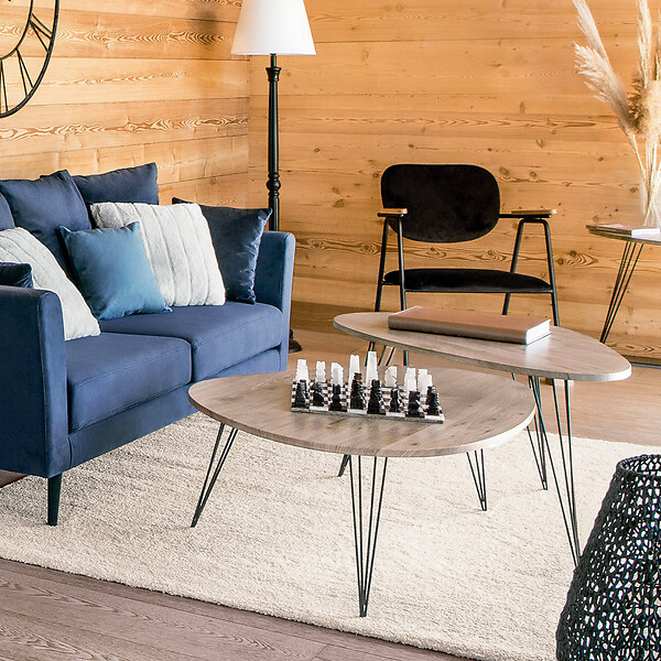ATMOSPHERA - Table d'appoint "Neile" 69x54cm - large