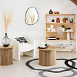 ATMOSPHERA - Table à café "Colva" en placage effet bois D60cm - vignette