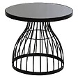 ATMOSPHERA - Table d'appoint "Kushi" noir D55cm - vignette