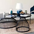 ATMOSPHERA - Table d'appoint "Kushi" noir D55cm - vignette