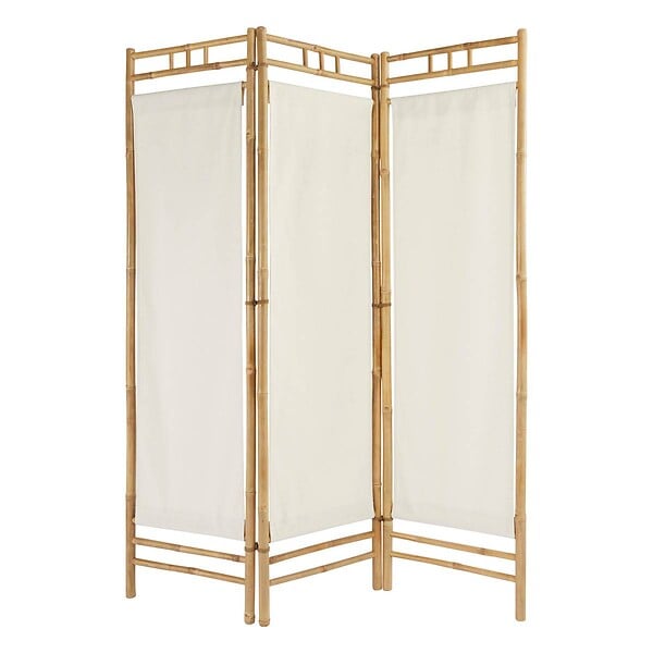ATMOSPHERA - Paravent "Kalel" bambou blanc 170x135,5x3cm - large