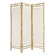 ATMOSPHERA - Paravent "Kalel" bambou blanc 170x135,5x3cm - vignette
