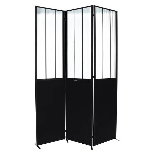ATMOSPHERA - Paravent "Atelier" métal et verre H170cm - large