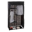 5 FIVE SIMPLY SMART - Armoire penderie modulable tissu noir - vignette