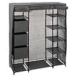 5 FIVE SIMPLY SMART - Armoire penderie 3 boîtes tissu gris anthracite - vignette