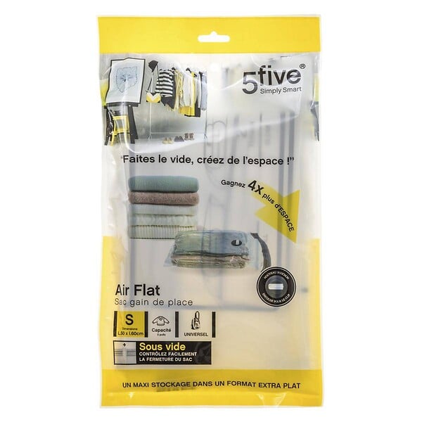 5 FIVE SIMPLY SMART - Sac compresseur 60x50cm "Air-Flat" - large