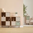 5 FIVE SIMPLY SMART - Etagère 4 cases Mix'N'Match bois et motif rayé - vignette
