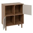 5 FIVE SIMPLY SMART - Etagère 4 cases Mix'N'Match bois et motif rayé - vignette