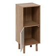 5 FIVE SIMPLY SMART - Etagère 2 cases 1 porte Mix'N'Match bois et motif rayé - vignette