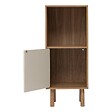 5 FIVE SIMPLY SMART - Etagère 2 cases 1 porte Mix'N'Match bois et motif rayé - vignette