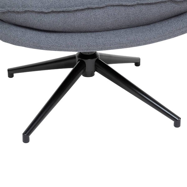 ATMOSPHERA - Fauteuil pivotant "Harper" gris - large