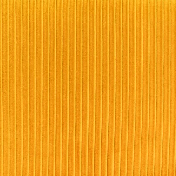 ATMOSPHERA - Fauteuil "Solaro" velours plissé jaune moutarde - large