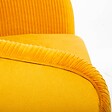 ATMOSPHERA - Fauteuil "Solaro" velours plissé jaune moutarde - vignette