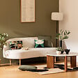 ATMOSPHERA - Banquette "Insi" 2 places blanc 172x75x72cm - vignette