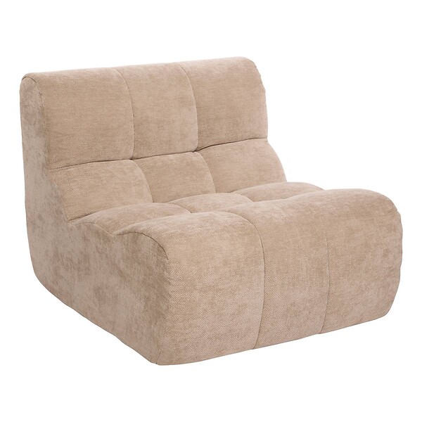 ATMOSPHERA - Fauteuil Miroa 92x82x68 cm en Tissu Beige - large