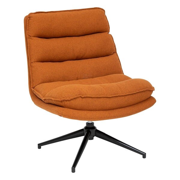 ATMOSPHERA - Fauteuil pivotant "Harper" ambre - large