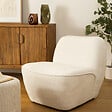 ATMOSPHERA - Fauteuil Minari blanc - vignette