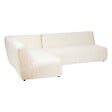 ATMOSPHERA - Module d'angle "Kiona" en bouclette 99x99cm blanc - vignette