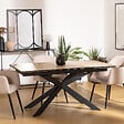 ATMOSPHERA - Table à manger extensible "Boot" beige 160x90x76cm - vignette