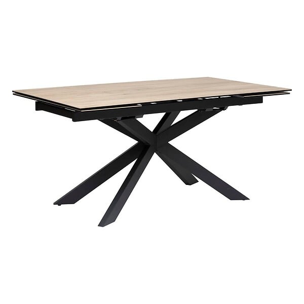 ATMOSPHERA - Table à manger extensible "Boot" beige 160x90x76cm - large