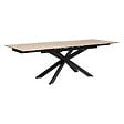 ATMOSPHERA - Table à manger extensible "Boot" beige 160x90x76cm - vignette