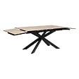 ATMOSPHERA - Table à manger extensible "Boot" beige 160x90x76cm - vignette