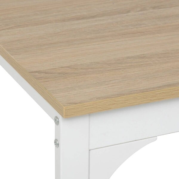 5 FIVE SIMPLY SMART - Table de bar 2 places Eat up blanc et bois - large