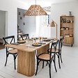 ATMOSPHERA - Table à manger "Colva" en placage effet bois L180cm - vignette
