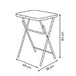 5 FIVE SIMPLY SMART - Table pliante 4 places Flexy Plus 48x38cm noir - vignette