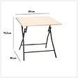 5 FIVE SIMPLY SMART - Table pliante 4 places effet bois - vignette