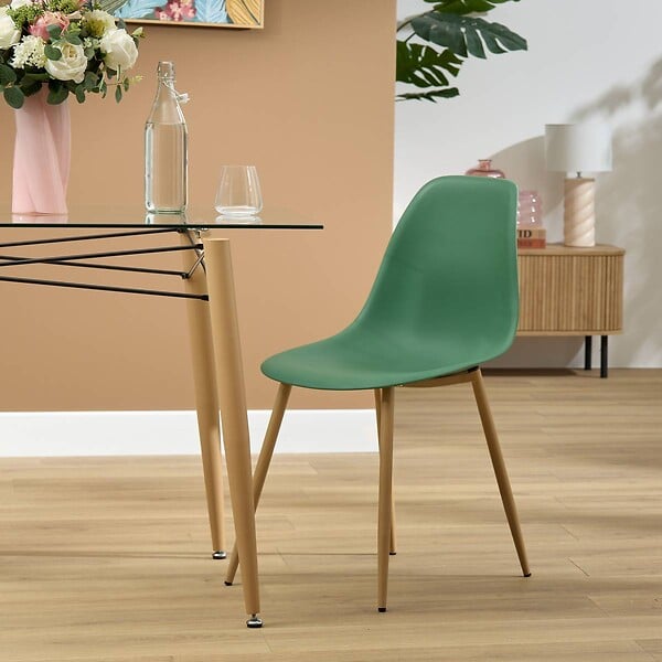 ATMOSPHERA - Table à manger en verre trempé 6 places Jindo 140x80x77cm - large