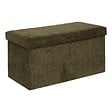 ATMOSPHERA - Pouf Pliable Coffre Soana Kaki 76x38cm - vignette