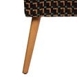 ATMOSPHERA - Tabouret Chiara noir tissu chenille - vignette