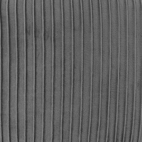 ATMOSPHERA - Tabouret "Solaro" velours plissé gris - large