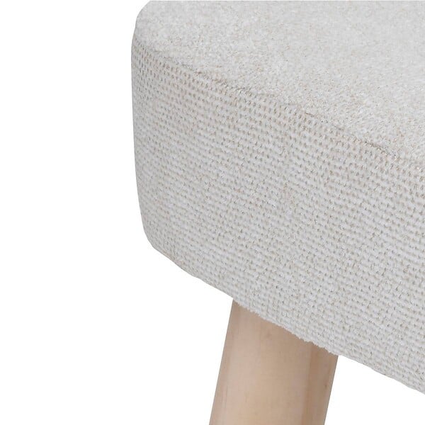 ATMOSPHERA - Tabouret "Thena" blanc ivoire - large