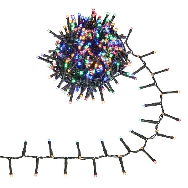 FEERIC LIGHTS & CHRISTMAS - Guirlande cluster lumineuse extérieure solaire 400 LED multicolore l.8m - large