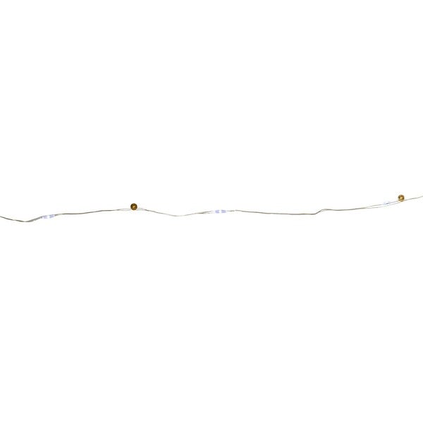 FEERIC LIGHTS & CHRISTMAS - Guirlande lumineuse extérieure solaire 200 LED blanc froid l.20m cuivre - large
