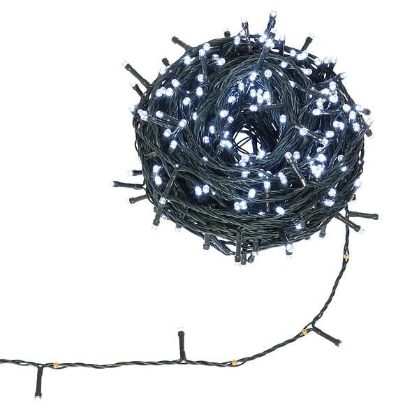 FEERIC LIGHTS & CHRISTMAS - Guirlande lumineuse extérieure solaire 400 LED blanc froid l.40m - large
