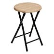 5 FIVE SIMPLY SMART - Tabourets pliants effet bois naturel - vignette