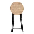 5 FIVE SIMPLY SMART - Tabourets pliants effet bois naturel - vignette